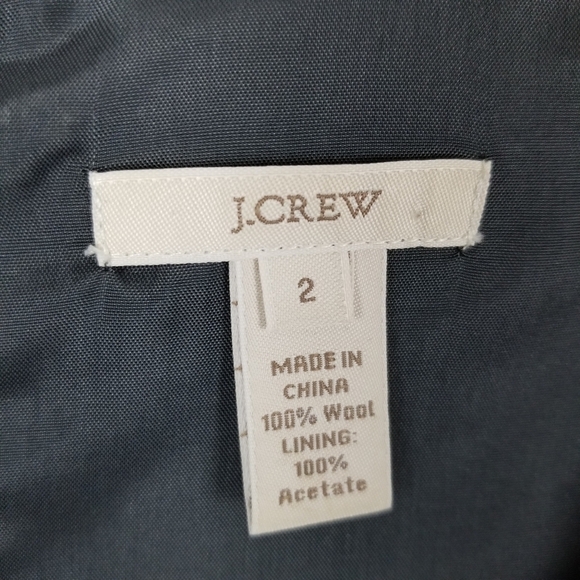 J Crew Size 2 Sleeveless Dress Black Scoop Neck Size 2 Wool Lined Scoop Neck - Picture 5 of 8